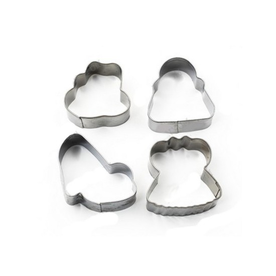 Mädchen Thema Keks Ausstechformen 4er Set - ST17 - Mytortenland